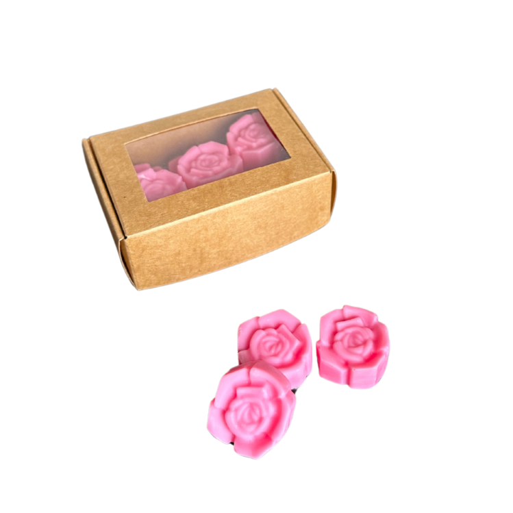 Coffret fondants parfumés roses